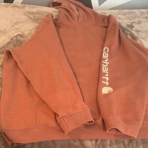 Carhartt Men's Brick Red Hoodie